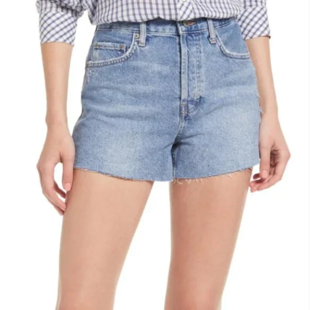 NWT RAILS x water.org The Fairfax Cutoff Button Fly Denim Shorts - 30